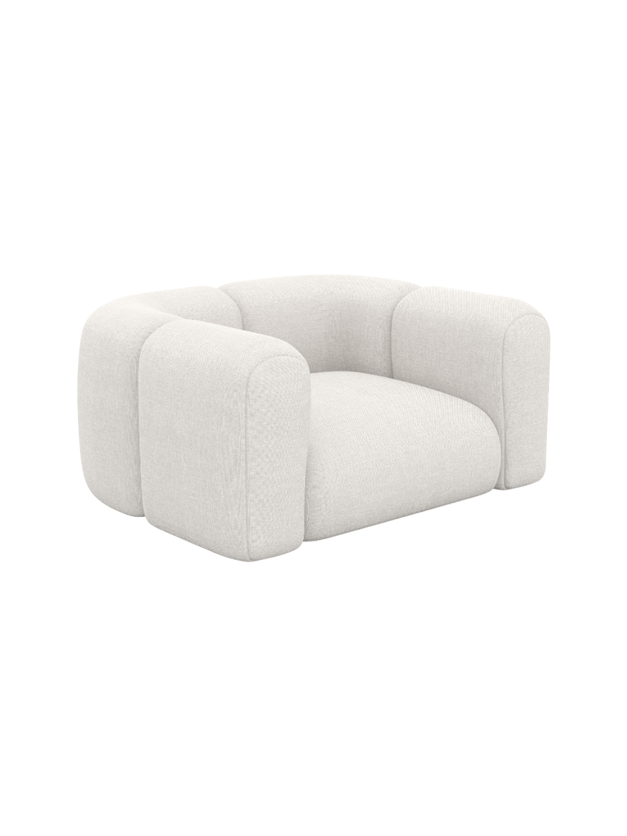 
Design Loungesessel „Terranova“ mit Strukturstoff-Bezug - Strukturstoff Anthrazit