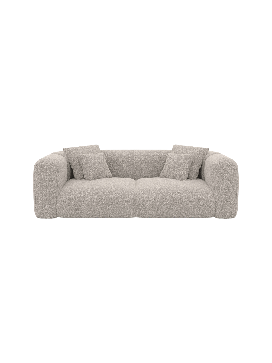 
2-Sitzer Design Sofa „Terranova“ mit Bouclé-Bezug - Bouclé Graphit
