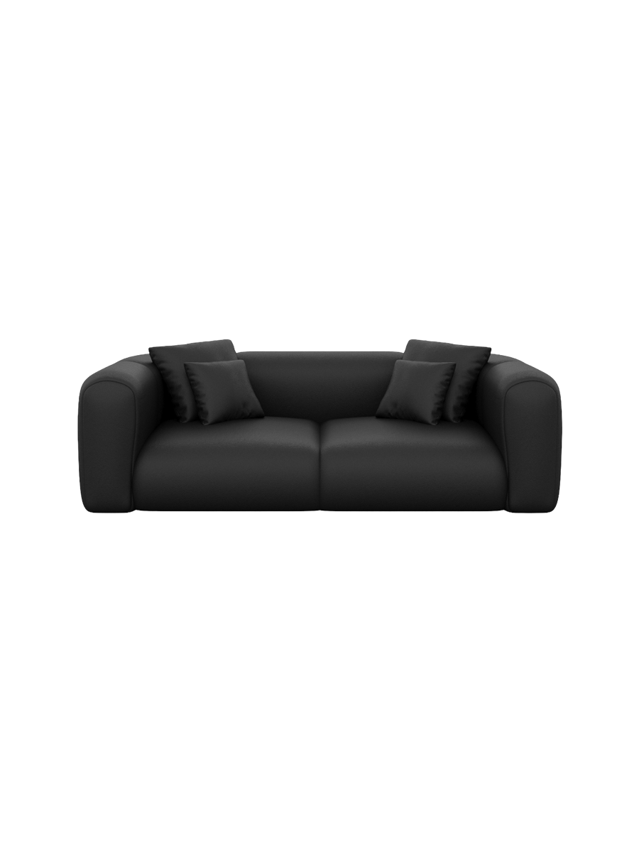 
2-Sitzer Design Echtleder Sofa „Terranova“ - Echtleder Beige