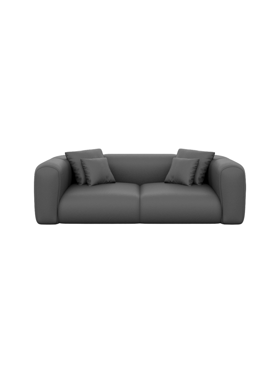 
2-Sitzer Design Echtleder Sofa „Terranova“ - Echtleder Beige