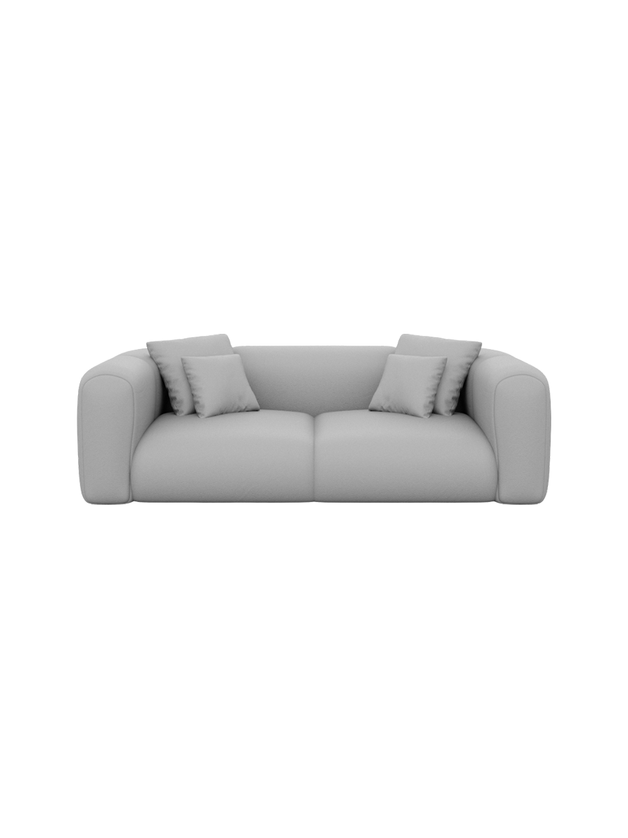 
2-Sitzer Design Echtleder Sofa „Terranova“ - Echtleder Beige