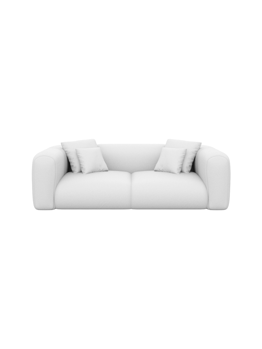 
2-Sitzer Design Echtleder Sofa „Terranova“ - Echtleder Beige
