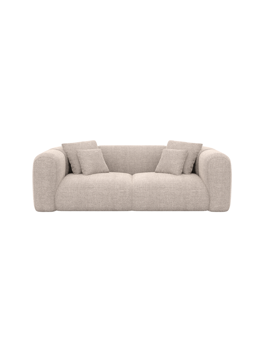 
2-Sitzer Design Sofa „Terranova“ mit Strukturstoff-Bezug - Strukturstoff Anthrazit
