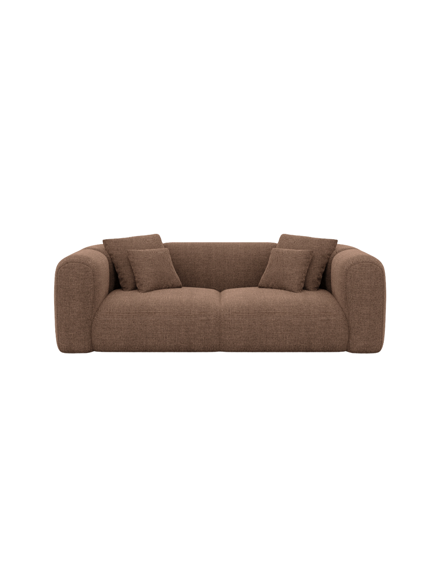 
2-Sitzer Design Sofa „Terranova“ mit Strukturstoff-Bezug - Strukturstoff Anthrazit