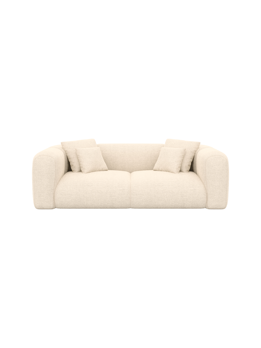 
2-Sitzer Design Sofa „Terranova“ mit Strukturstoff-Bezug - Strukturstoff Anthrazit