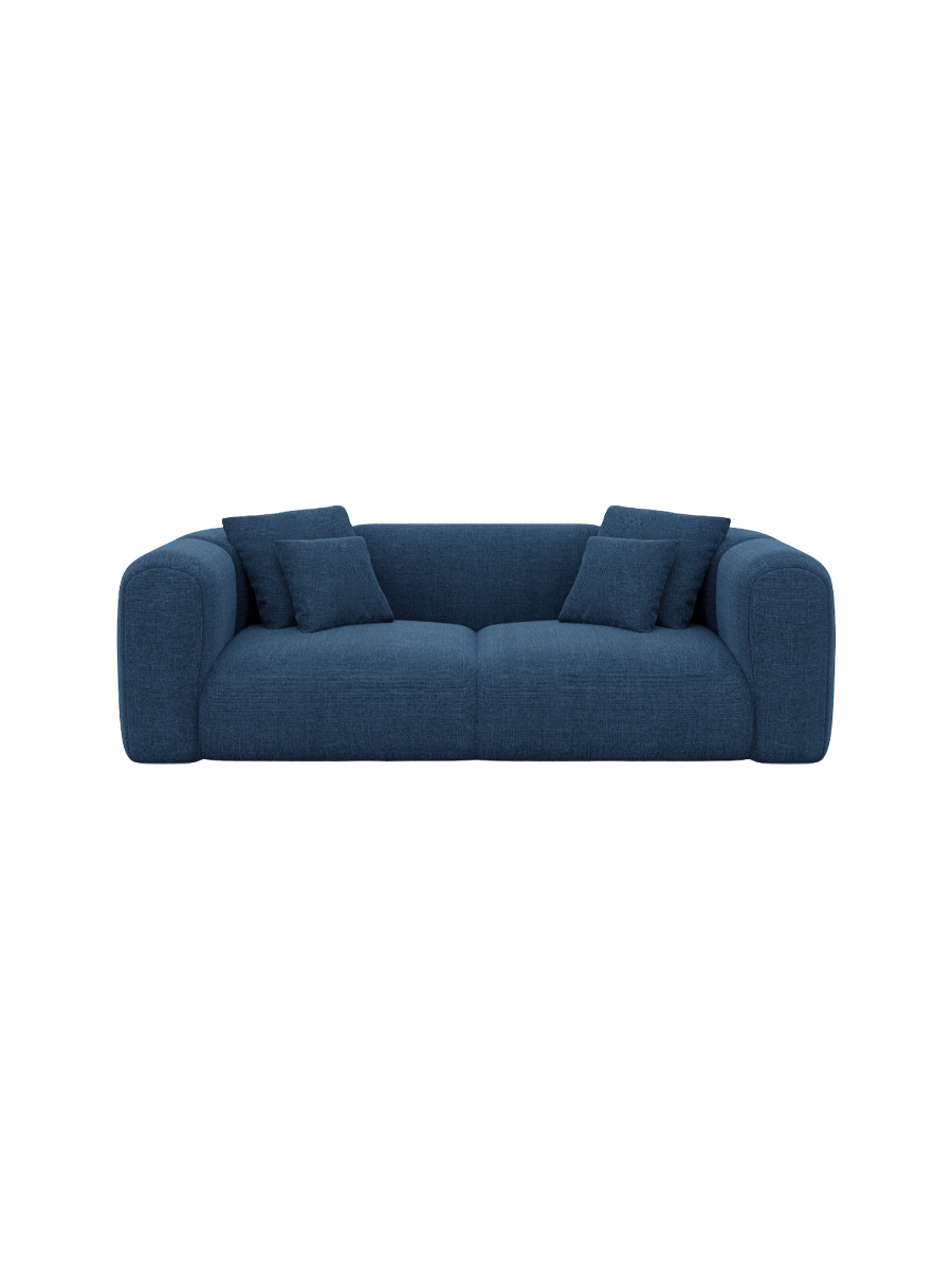 
2-Sitzer Design Sofa „Terranova“ mit Strukturstoff-Bezug - Strukturstoff Anthrazit
