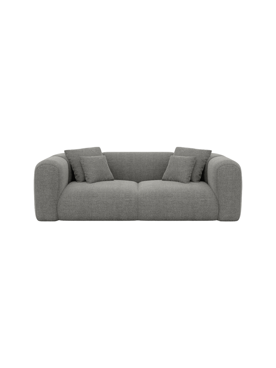 
2-Sitzer Design Sofa „Terranova“ mit Strukturstoff-Bezug - Strukturstoff Anthrazit