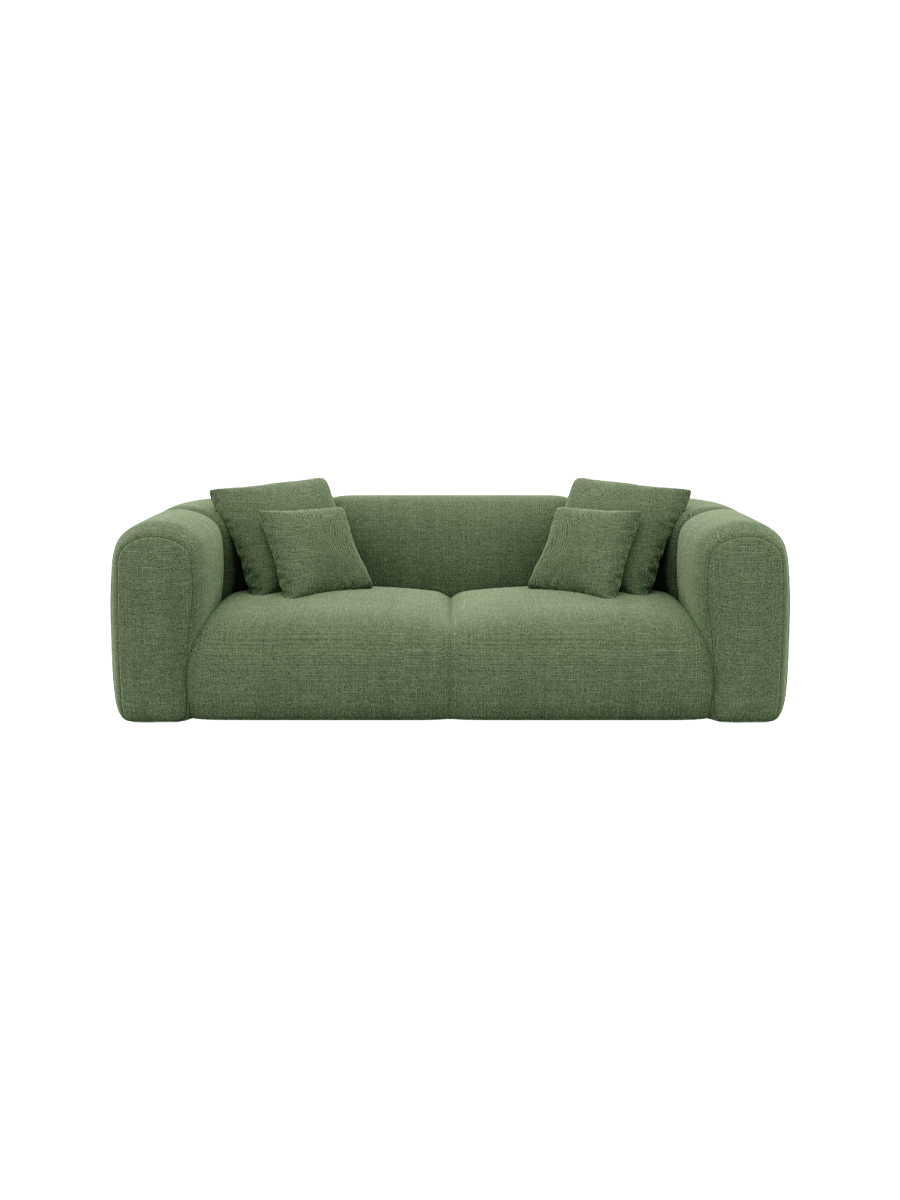 
2-Sitzer Design Sofa „Terranova“ mit Strukturstoff-Bezug - Strukturstoff Anthrazit