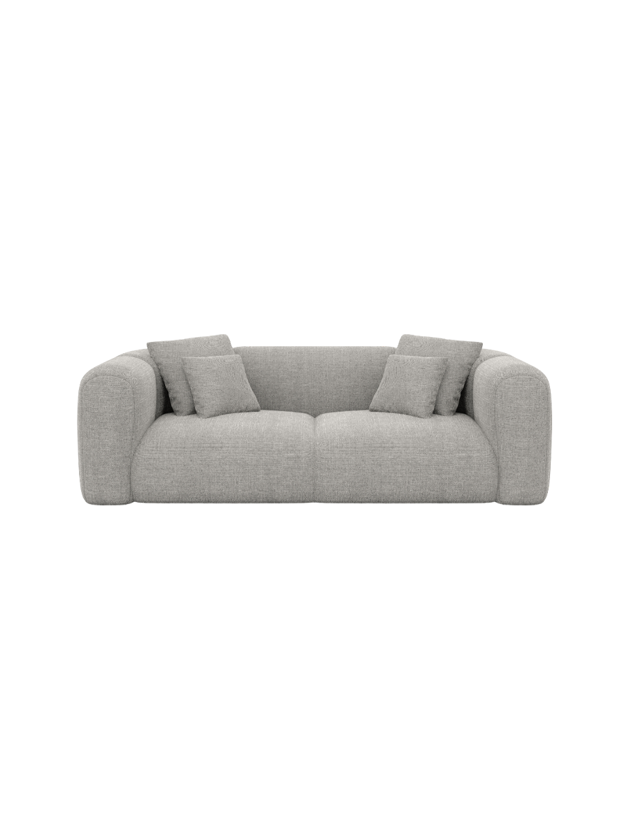 
2-Sitzer Design Sofa „Terranova“ mit Strukturstoff-Bezug - Strukturstoff Anthrazit