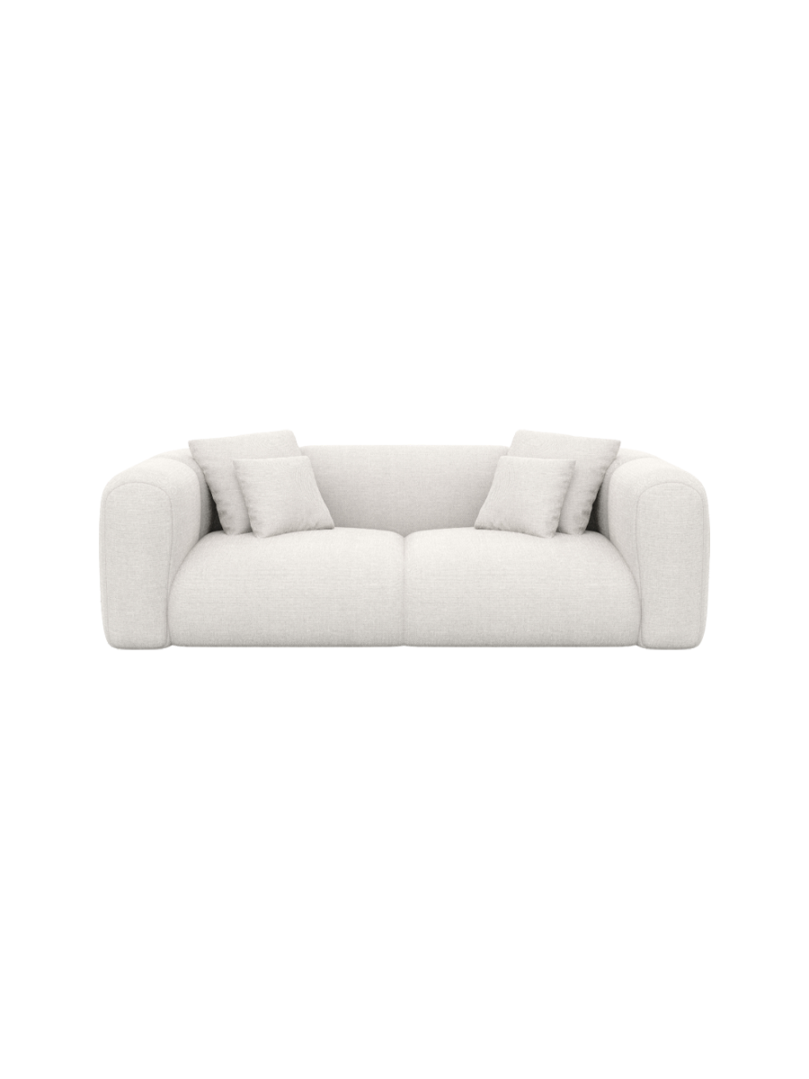 
2-Sitzer Design Sofa „Terranova“ mit Strukturstoff-Bezug - Strukturstoff Anthrazit