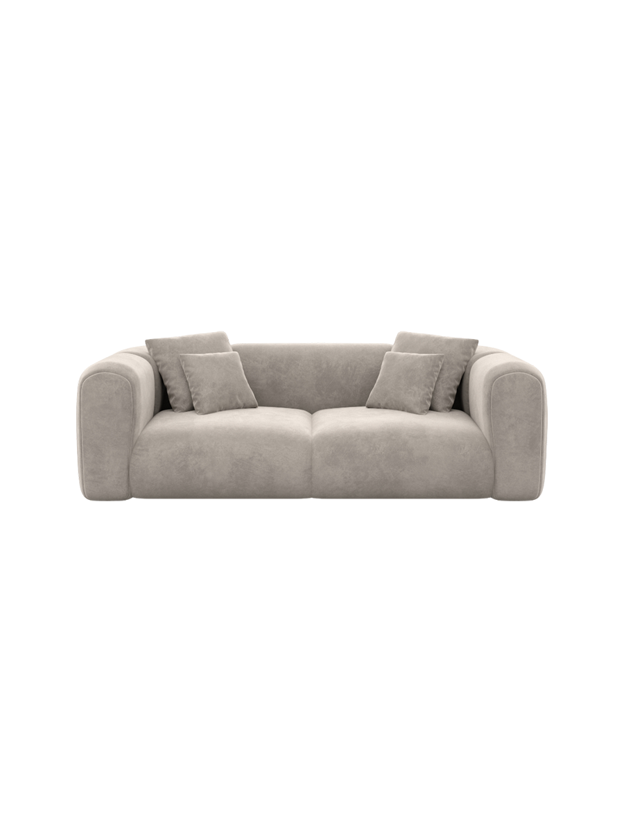 
2-Sitzer Design Sofa „Terranova“ mit Samtbezug - Samtbezug Königsblau