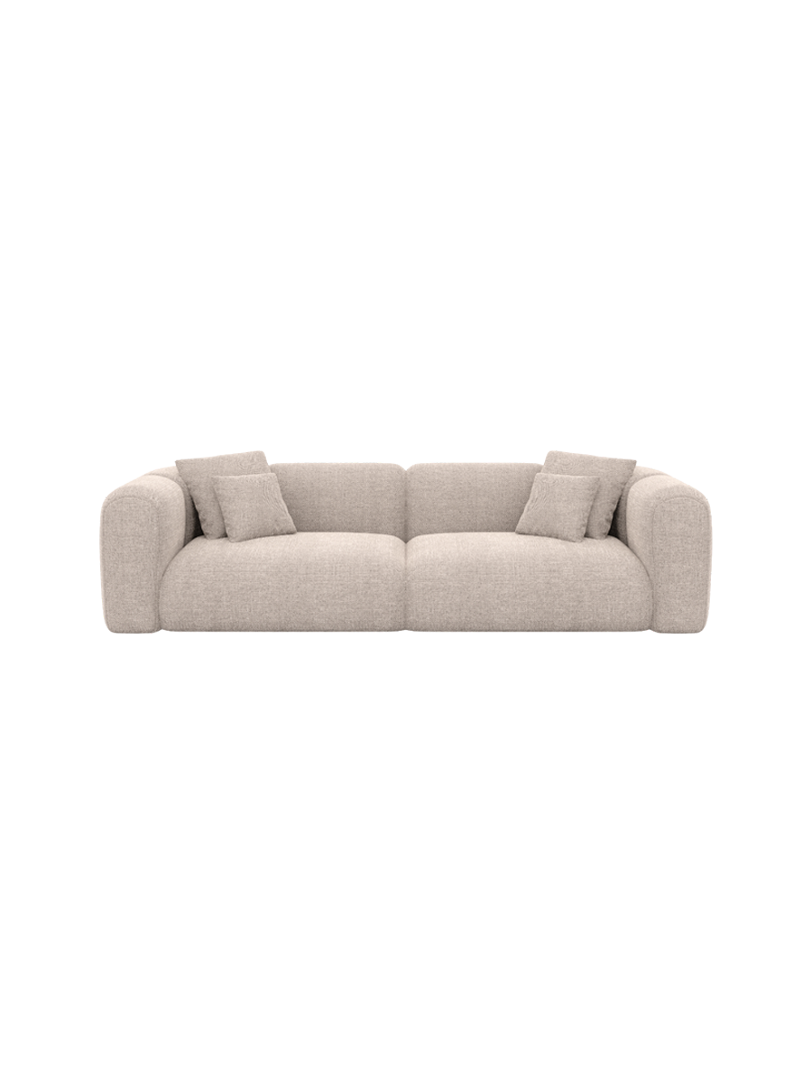 
3-Sitzer Design Sofa „Terranova“ mit Strukturstoff-Bezug - Strukturstoff Anthrazit