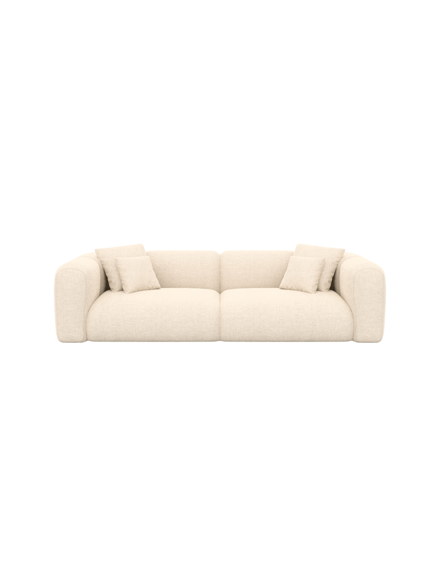 
3-Sitzer Design Sofa „Terranova“ mit Strukturstoff-Bezug - Strukturstoff Anthrazit