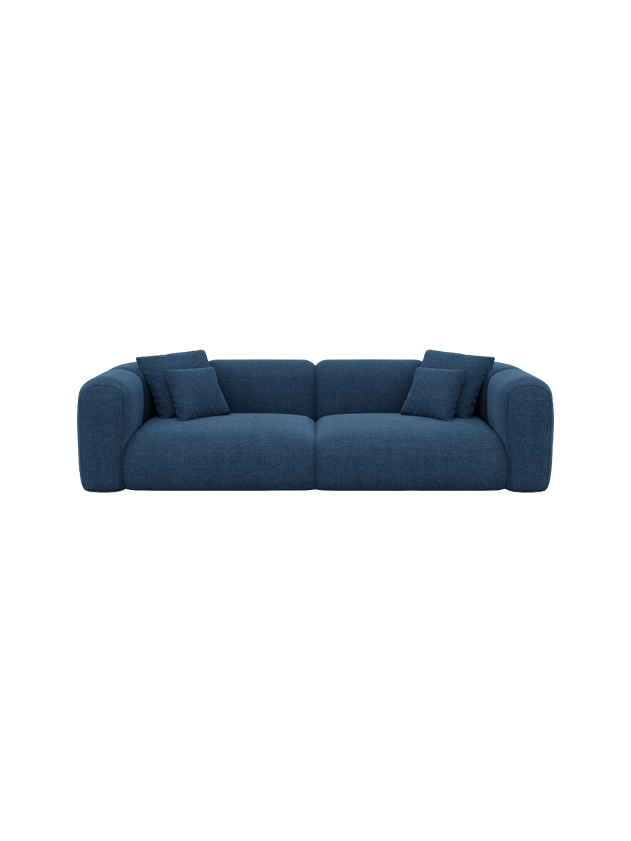 
3-Sitzer Design Sofa „Terranova“ mit Strukturstoff-Bezug - Strukturstoff Anthrazit