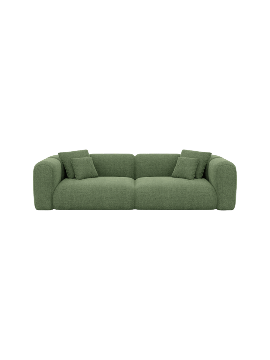 
3-Sitzer Design Sofa „Terranova“ mit Strukturstoff-Bezug - Strukturstoff Anthrazit