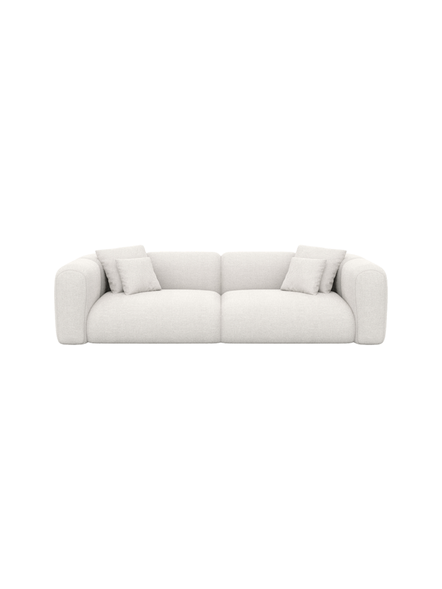 
3-Sitzer Design Sofa „Terranova“ mit Strukturstoff-Bezug - Strukturstoff Anthrazit