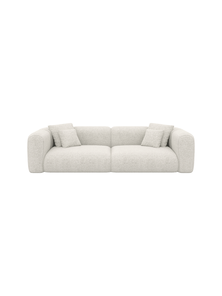 
4-Sitzer Design Sofa „Terranova“ mit Bouclé-Bezug - Bouclé Graphit