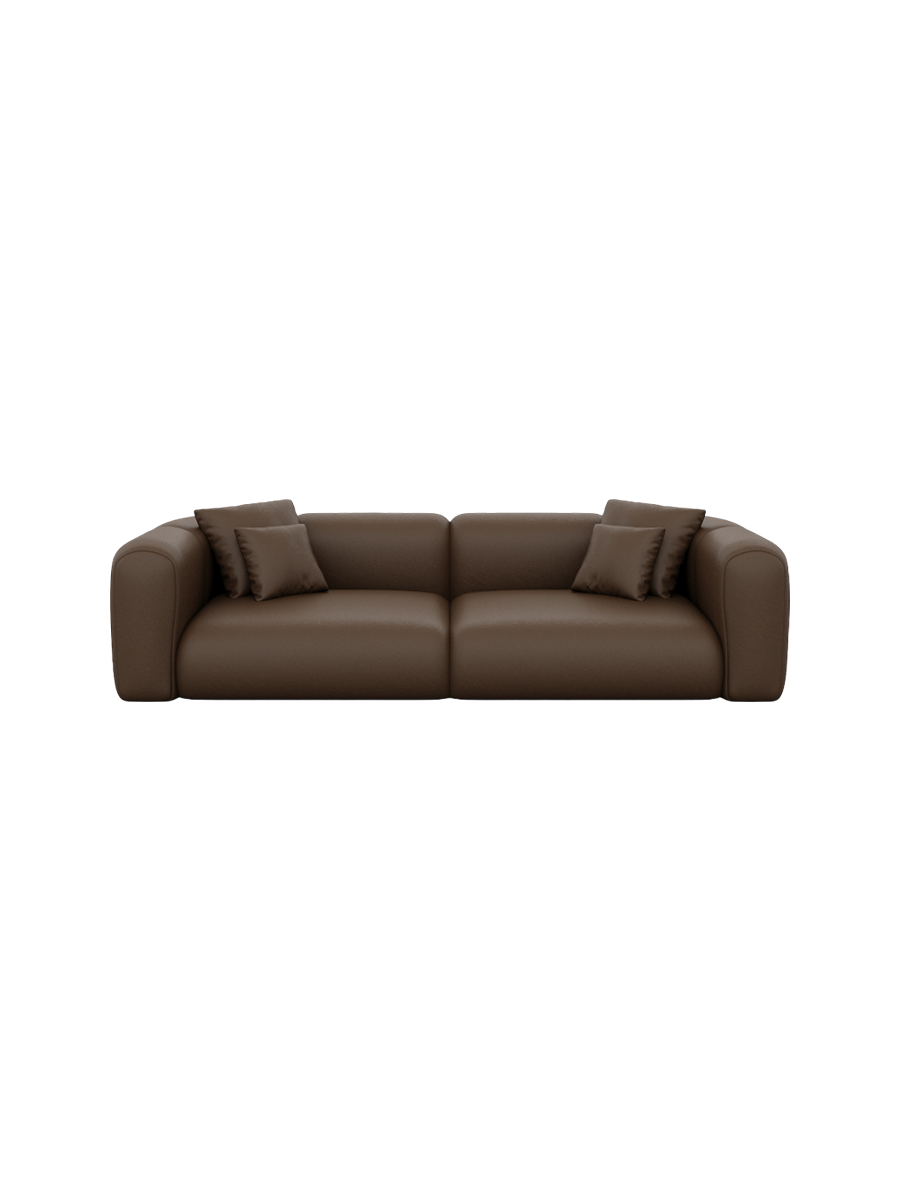
4-Sitzer Design Echtleder Sofa „Terranova“ - Echtleder Beige