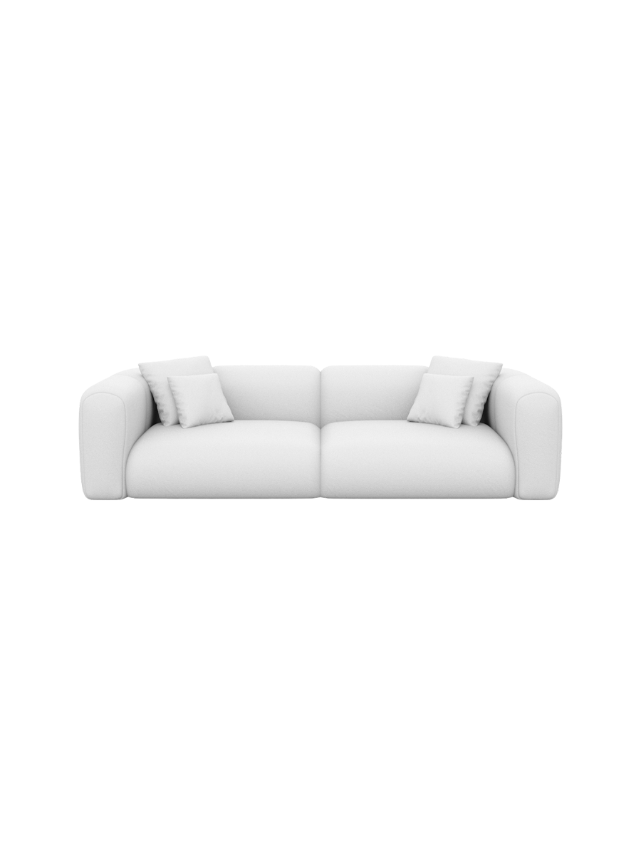 
4-Sitzer Design Echtleder Sofa „Terranova“ - Echtleder Beige