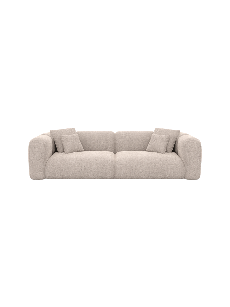 
4-Sitzer Design Sofa „Terranova“ mit Strukturstoff-Bezug - Strukturstoff Anthrazit