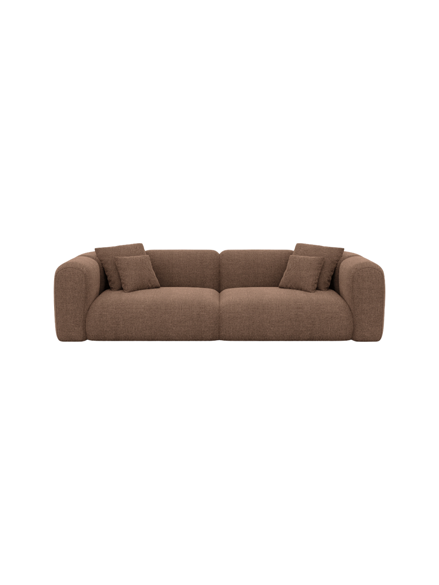 
4-Sitzer Design Sofa „Terranova“ mit Strukturstoff-Bezug - Strukturstoff Anthrazit
