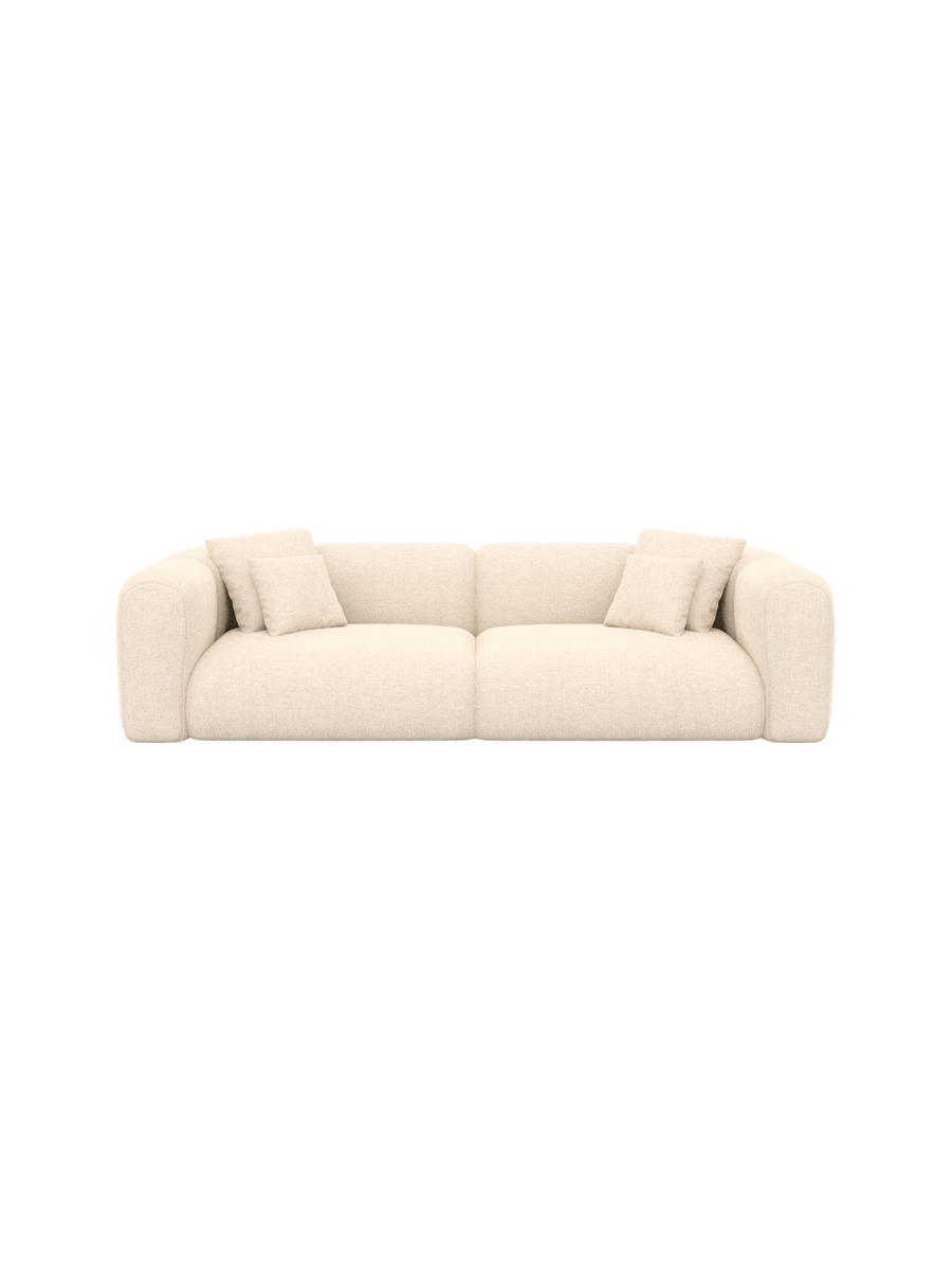 
4-Sitzer Design Sofa „Terranova“ mit Strukturstoff-Bezug - Strukturstoff Anthrazit