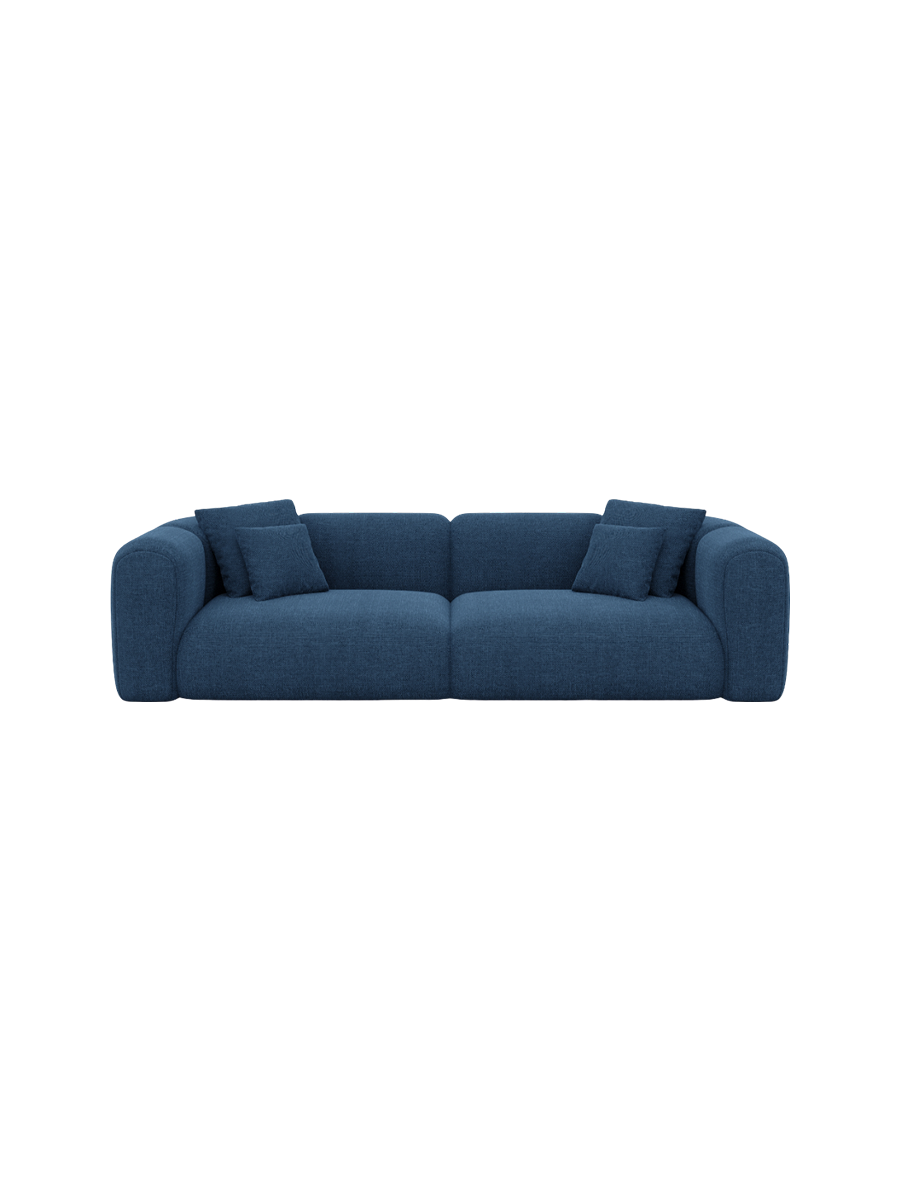 
4-Sitzer Design Sofa „Terranova“ mit Strukturstoff-Bezug - Strukturstoff Anthrazit