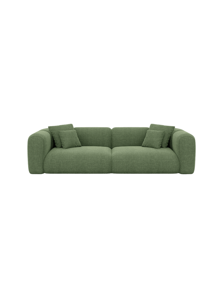 
4-Sitzer Design Sofa „Terranova“ mit Strukturstoff-Bezug - Strukturstoff Anthrazit