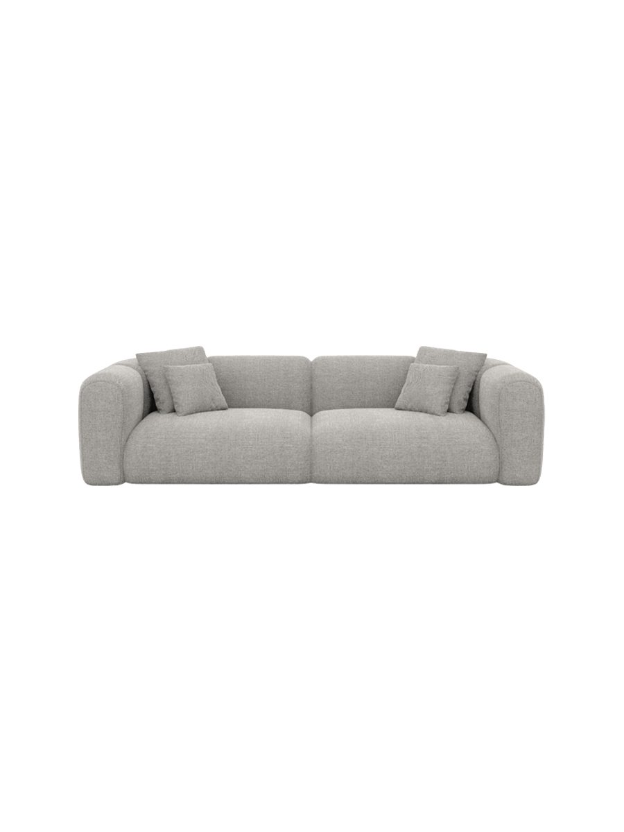 
4-Sitzer Design Sofa „Terranova“ mit Strukturstoff-Bezug - Strukturstoff Anthrazit
