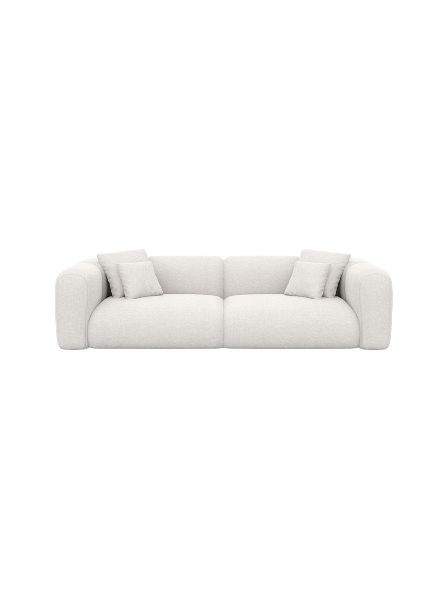 
4-Sitzer Design Sofa „Terranova“ mit Strukturstoff-Bezug - Strukturstoff Anthrazit