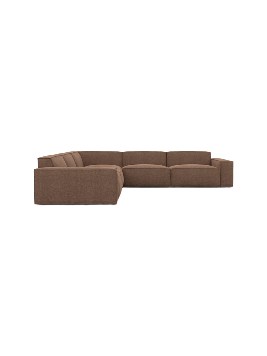 
5-Sitzer Design Ecksofa „Siena“ mit Strukturstoff-Bezug - Strukturstoff Anthrazit