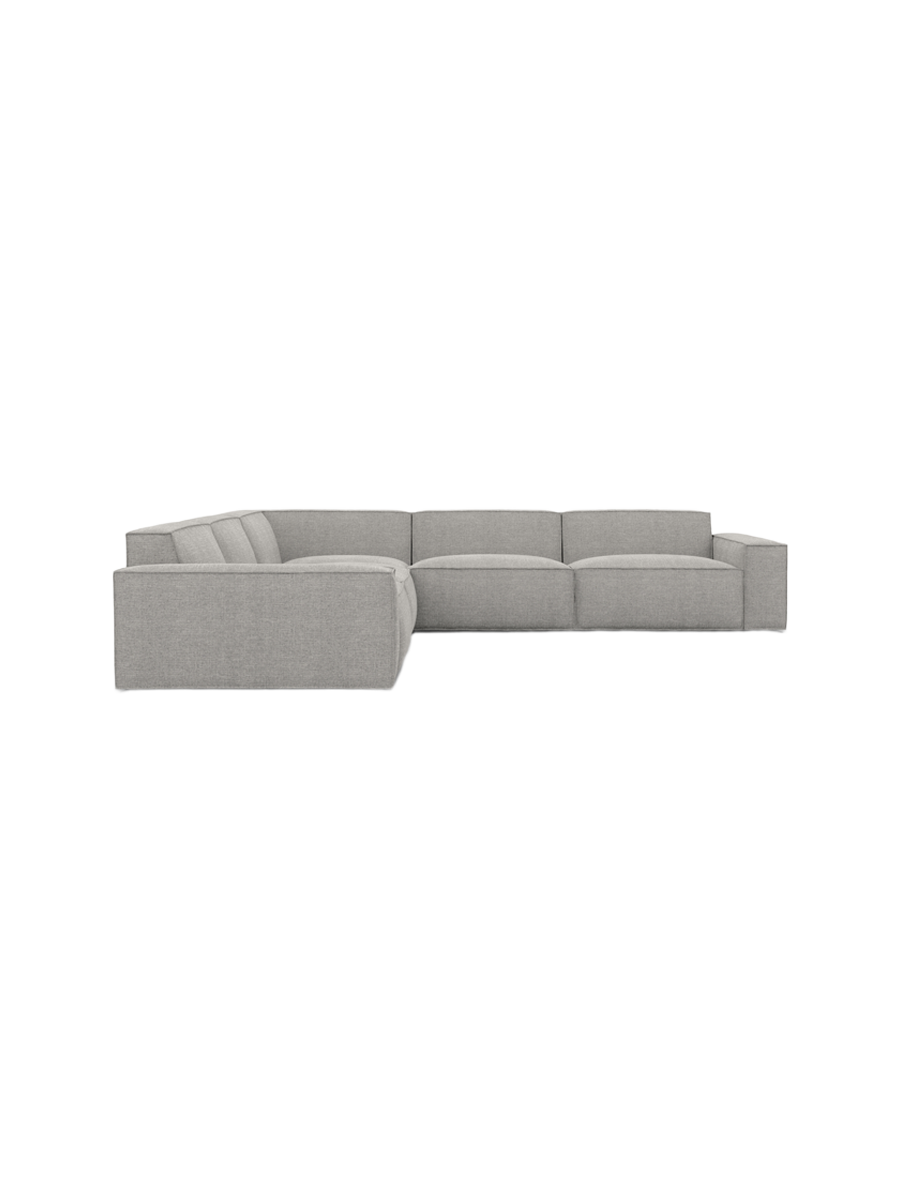
5-Sitzer Design Ecksofa „Siena“ mit Strukturstoff-Bezug - Strukturstoff Anthrazit