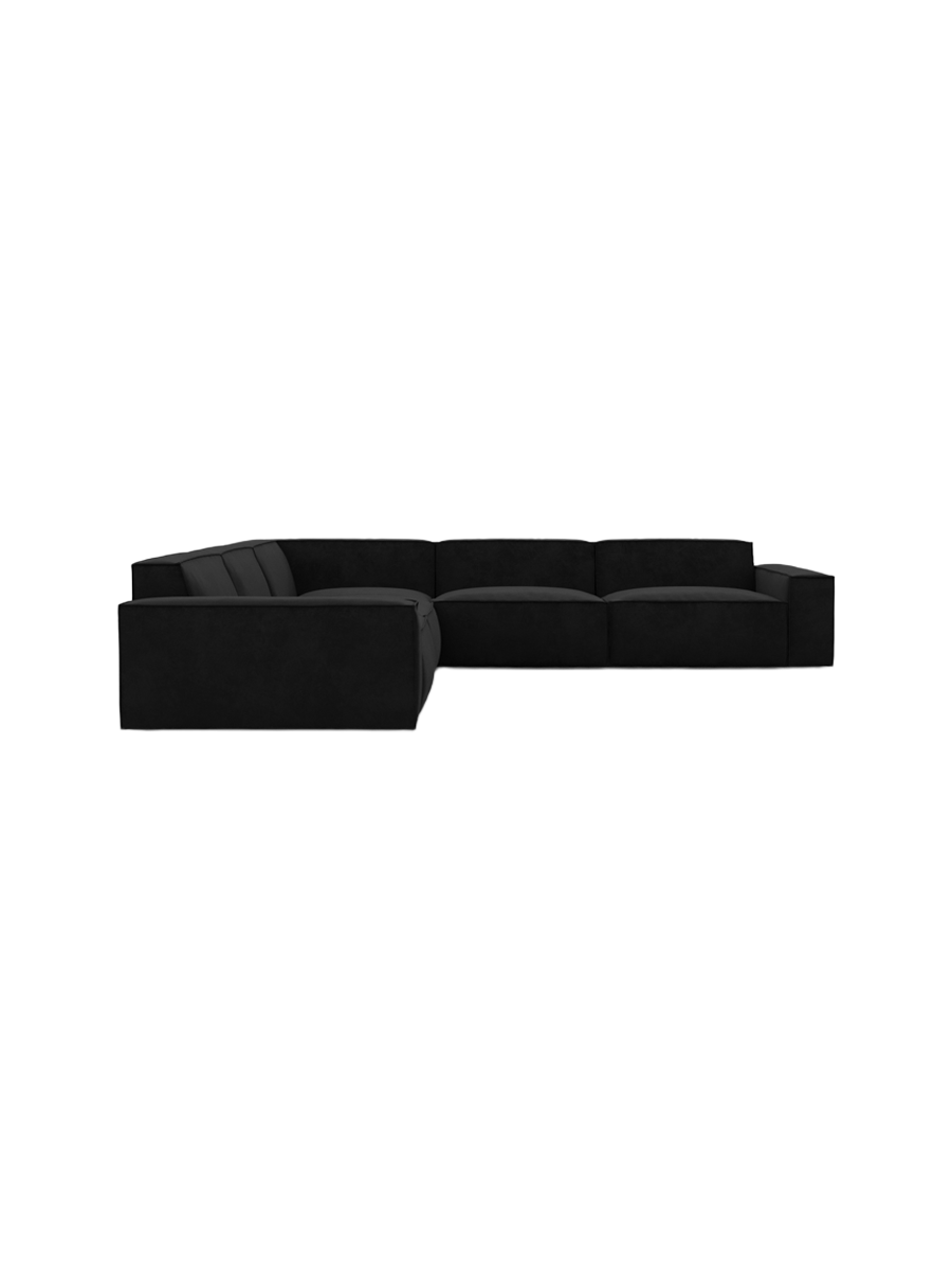 
5-Sitzer Design Ecksofa „Siena“ mit Samtbezug - Samtbezug Königsblau