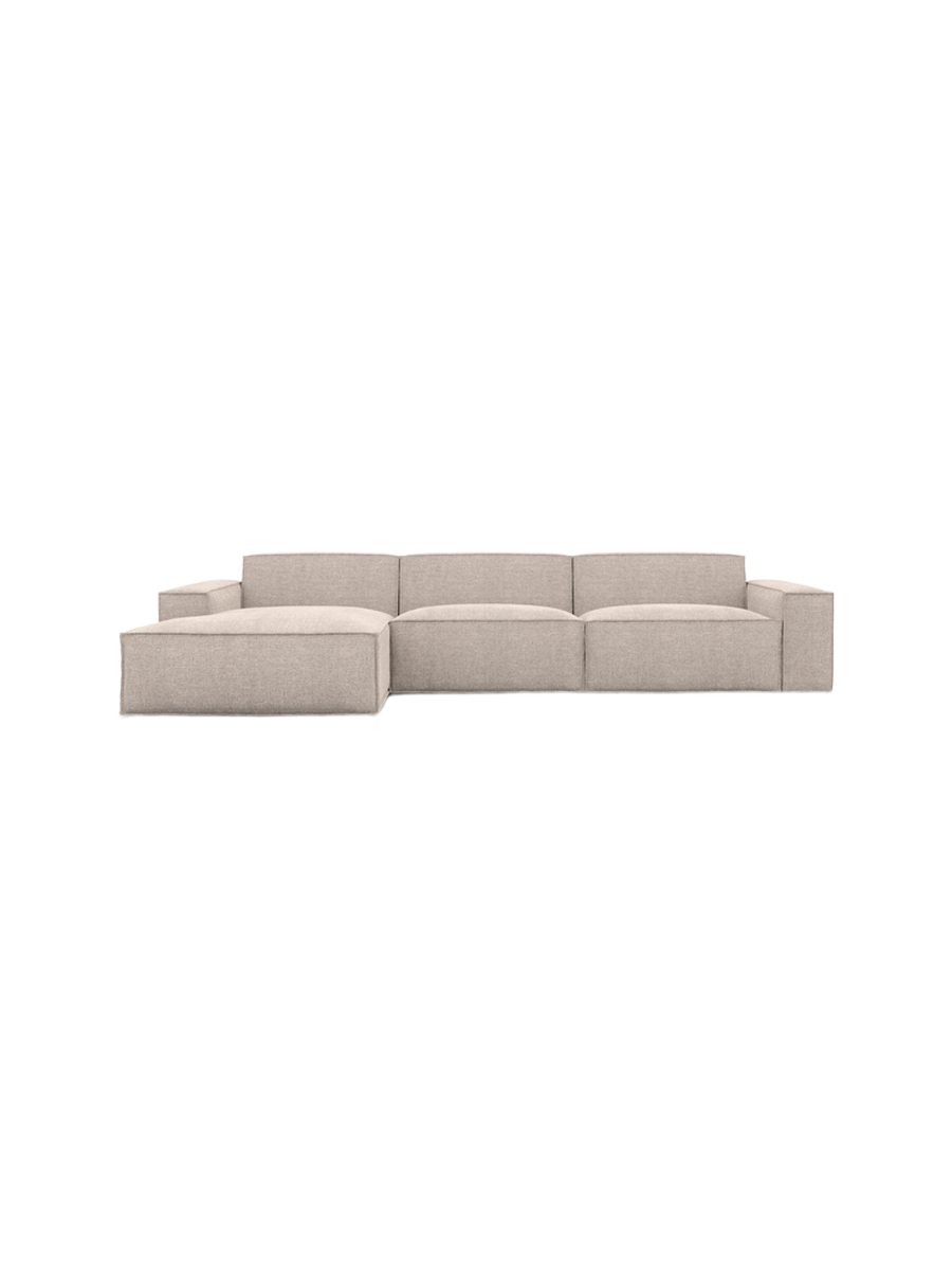
4-Sitzer Design Ecksofa „Siena“ mit Strukturstoff-Bezug - Strukturstoff Anthrazit / Eckteil links