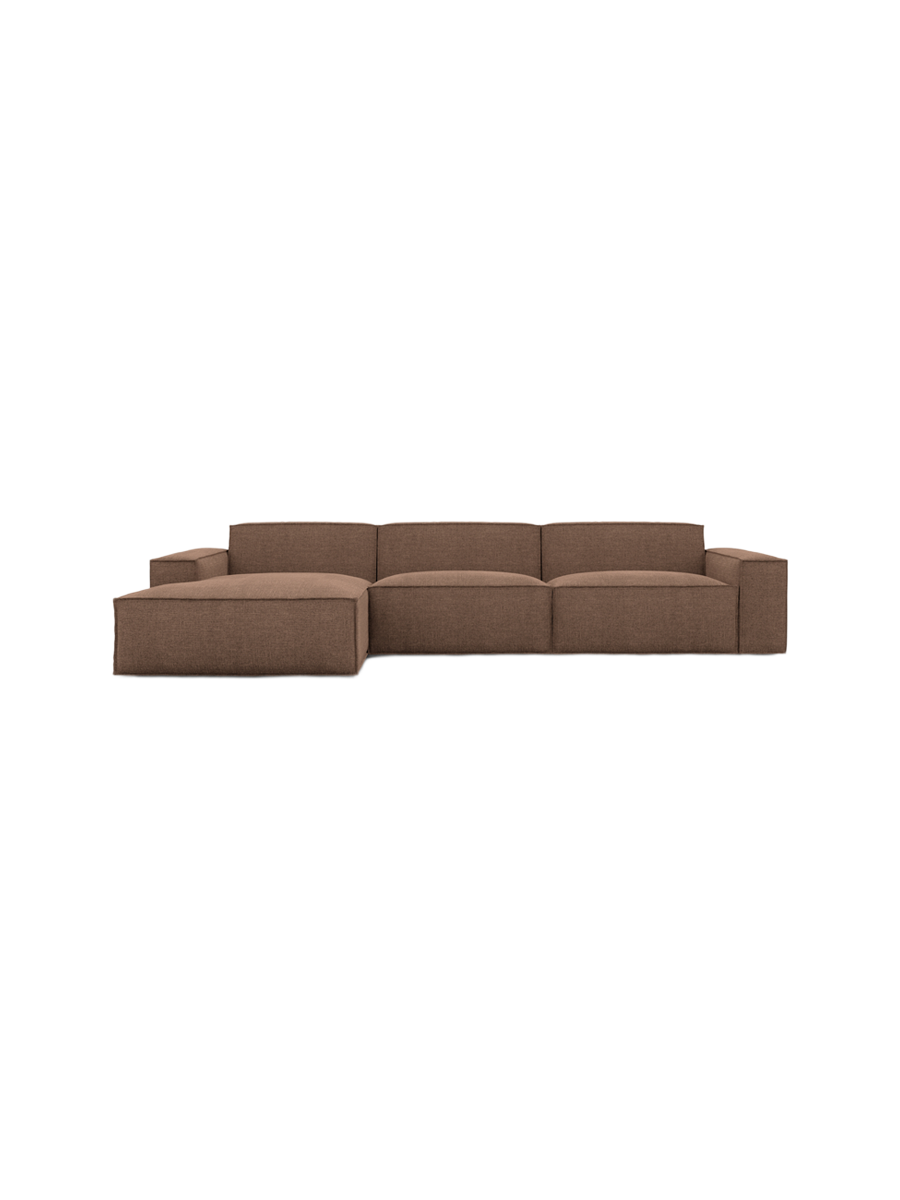 
4-Sitzer Design Ecksofa „Siena“ mit Strukturstoff-Bezug - Strukturstoff Anthrazit / Eckteil links