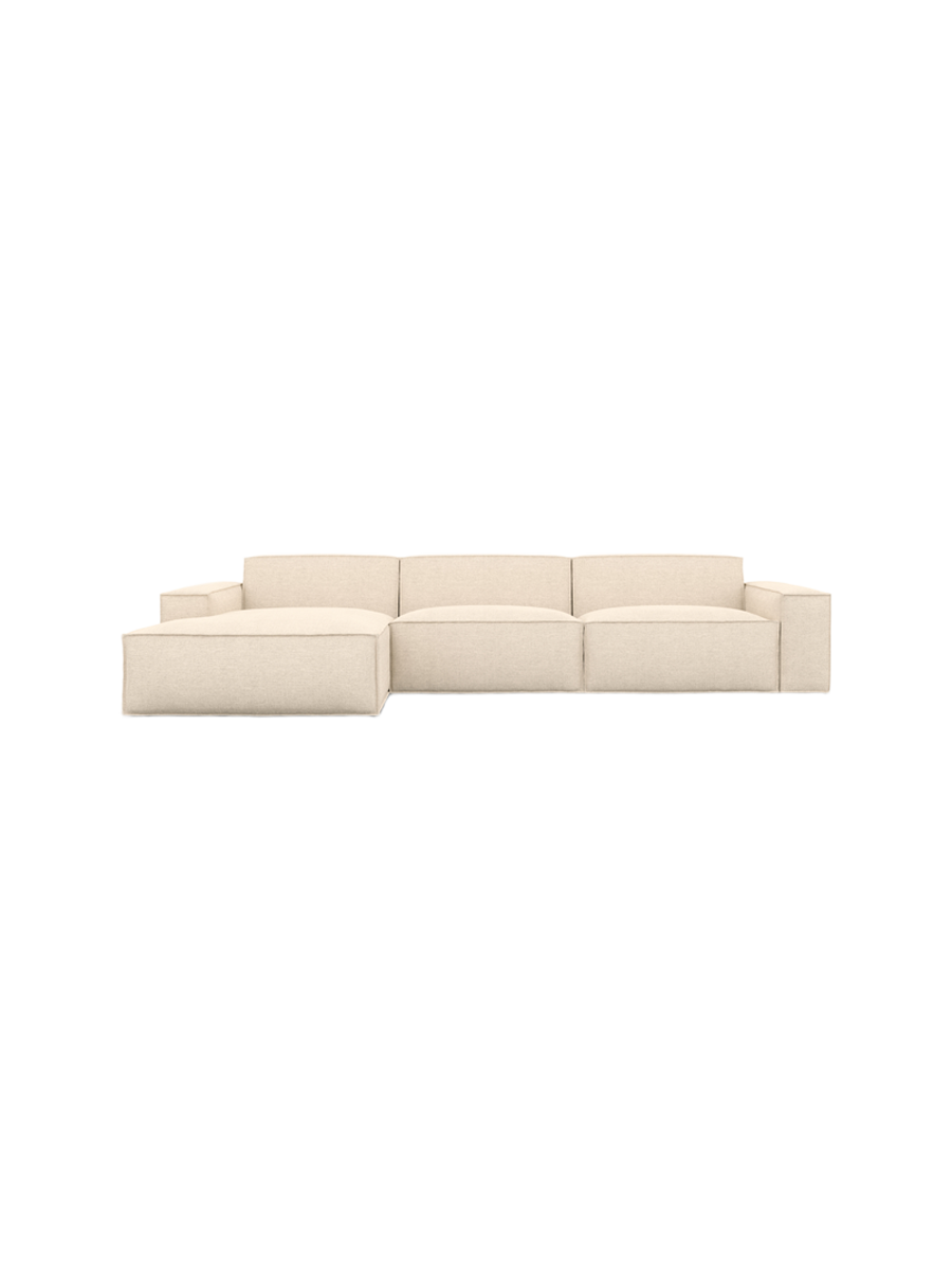 
4-Sitzer Design Ecksofa „Siena“ mit Strukturstoff-Bezug - Strukturstoff Anthrazit / Eckteil links