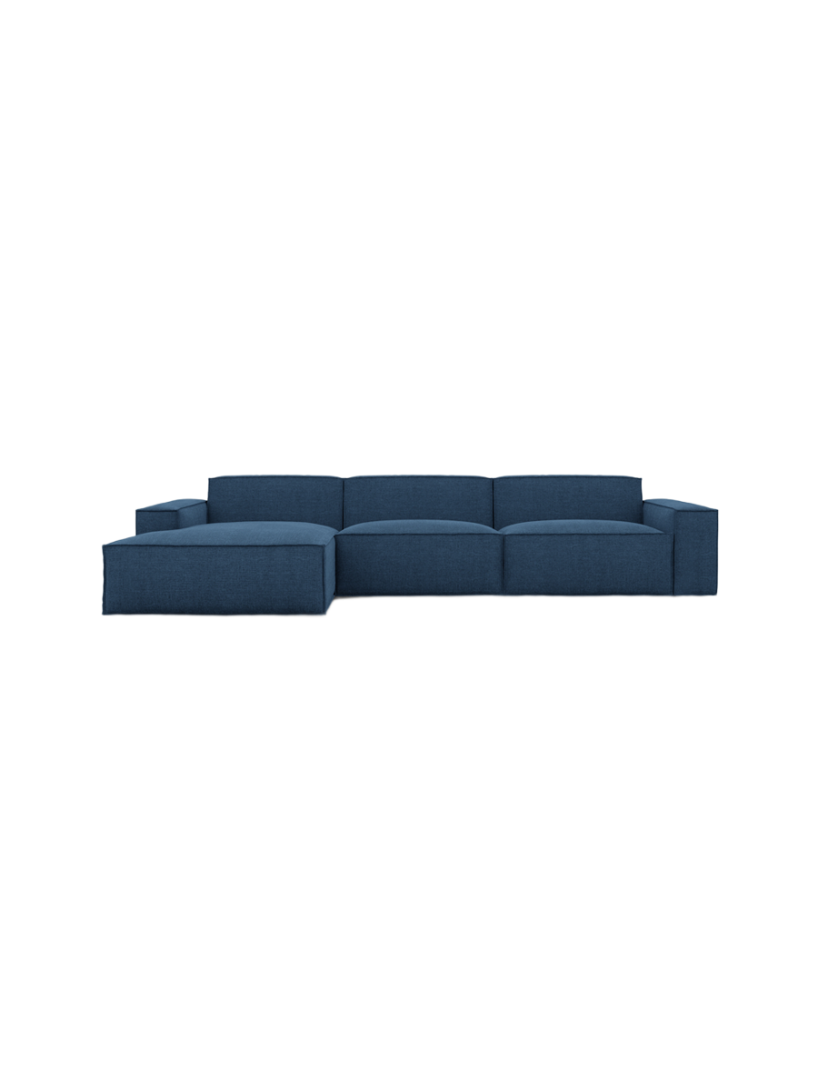 
4-Sitzer Design Ecksofa „Siena“ mit Strukturstoff-Bezug - Strukturstoff Anthrazit / Eckteil links