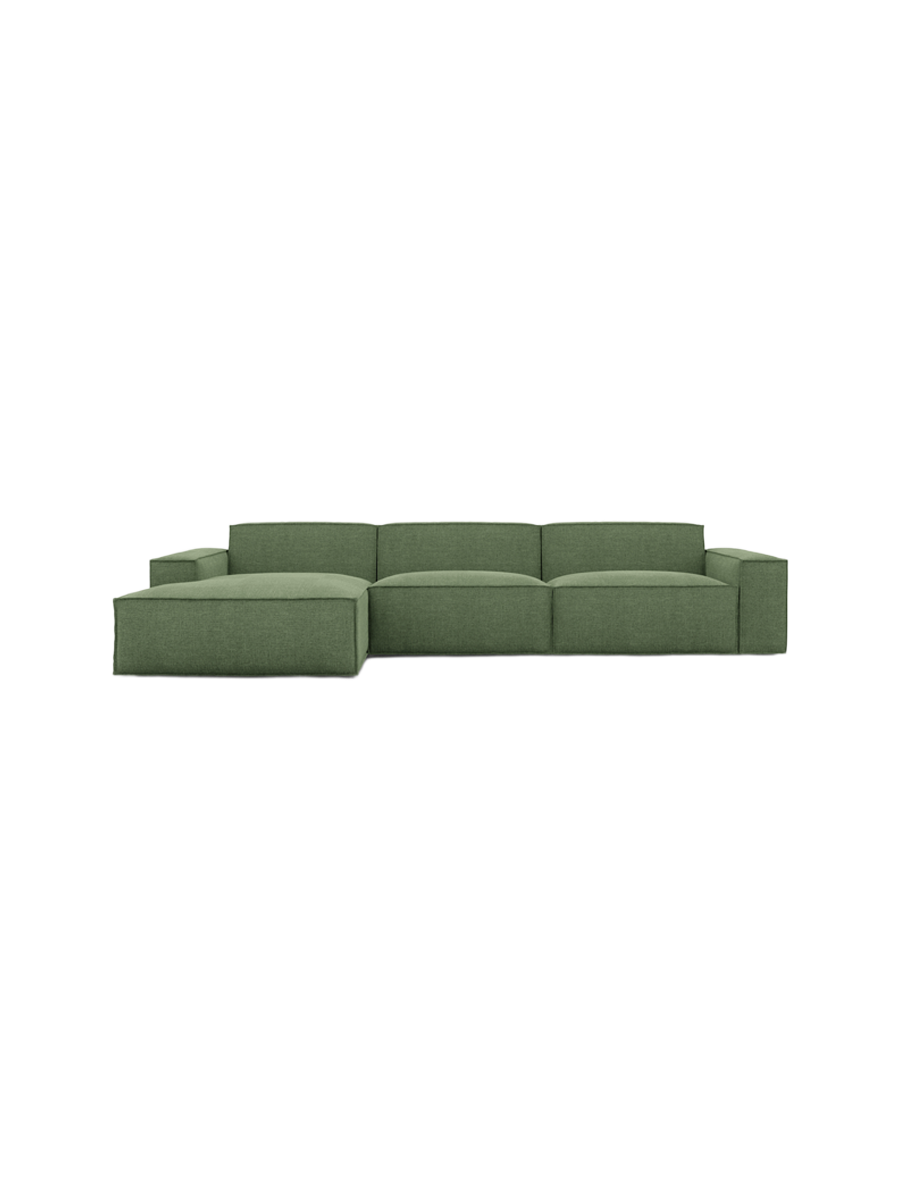 
4-Sitzer Design Ecksofa „Siena“ mit Strukturstoff-Bezug - Strukturstoff Anthrazit / Eckteil links