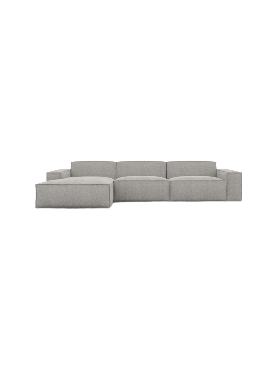 
4-Sitzer Design Ecksofa „Siena“ mit Strukturstoff-Bezug - Strukturstoff Anthrazit / Eckteil links