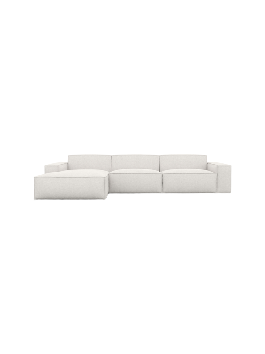 
4-Sitzer Design Ecksofa „Siena“ mit Strukturstoff-Bezug - Strukturstoff Anthrazit / Eckteil links