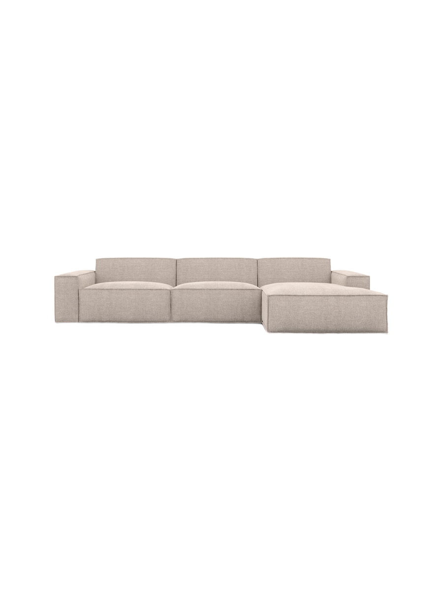 
4-Sitzer Design Ecksofa „Siena“ mit Strukturstoff-Bezug - Strukturstoff Anthrazit / Eckteil links