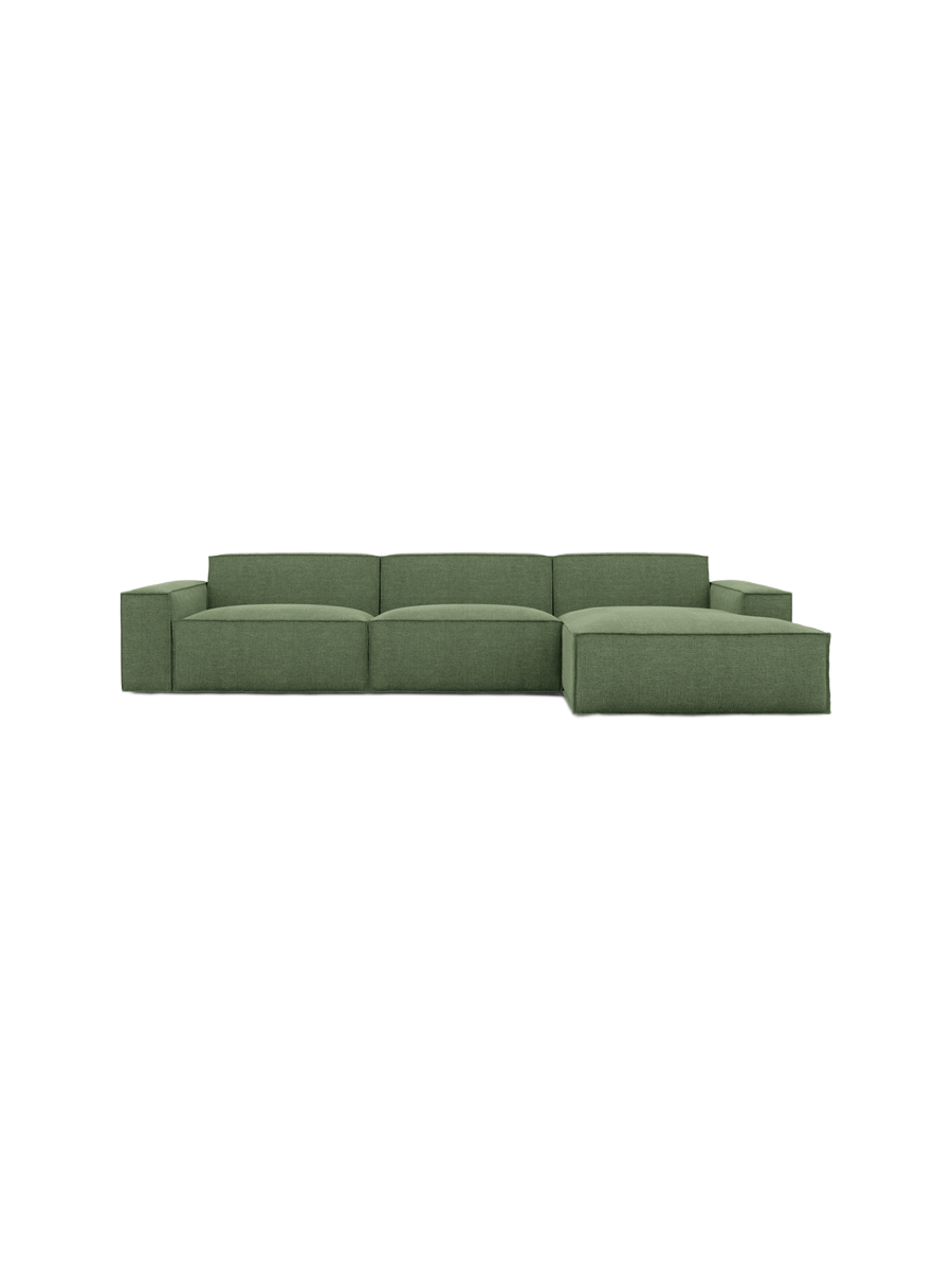 
4-Sitzer Design Ecksofa „Siena“ mit Strukturstoff-Bezug - Strukturstoff Anthrazit / Eckteil links