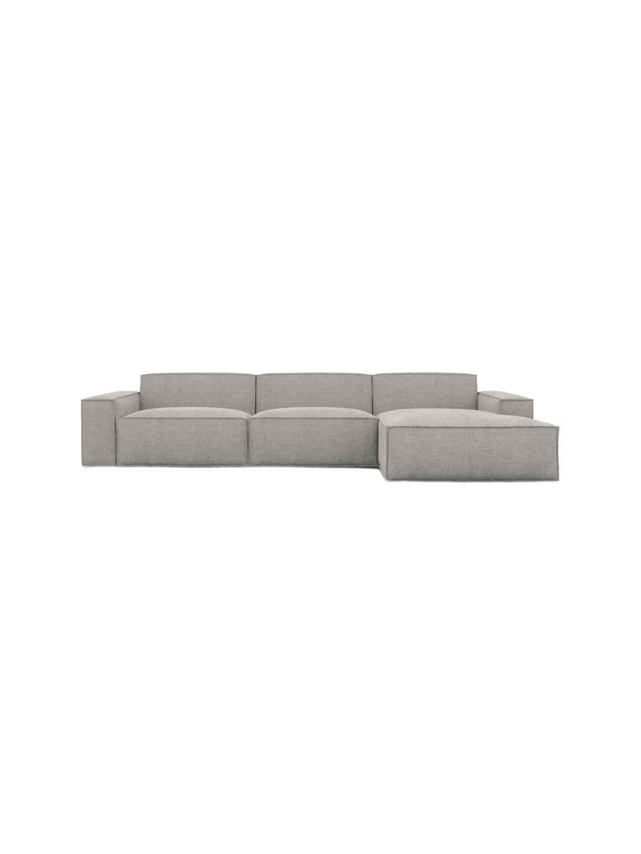 
4-Sitzer Design Ecksofa „Siena“ mit Strukturstoff-Bezug - Strukturstoff Anthrazit / Eckteil links