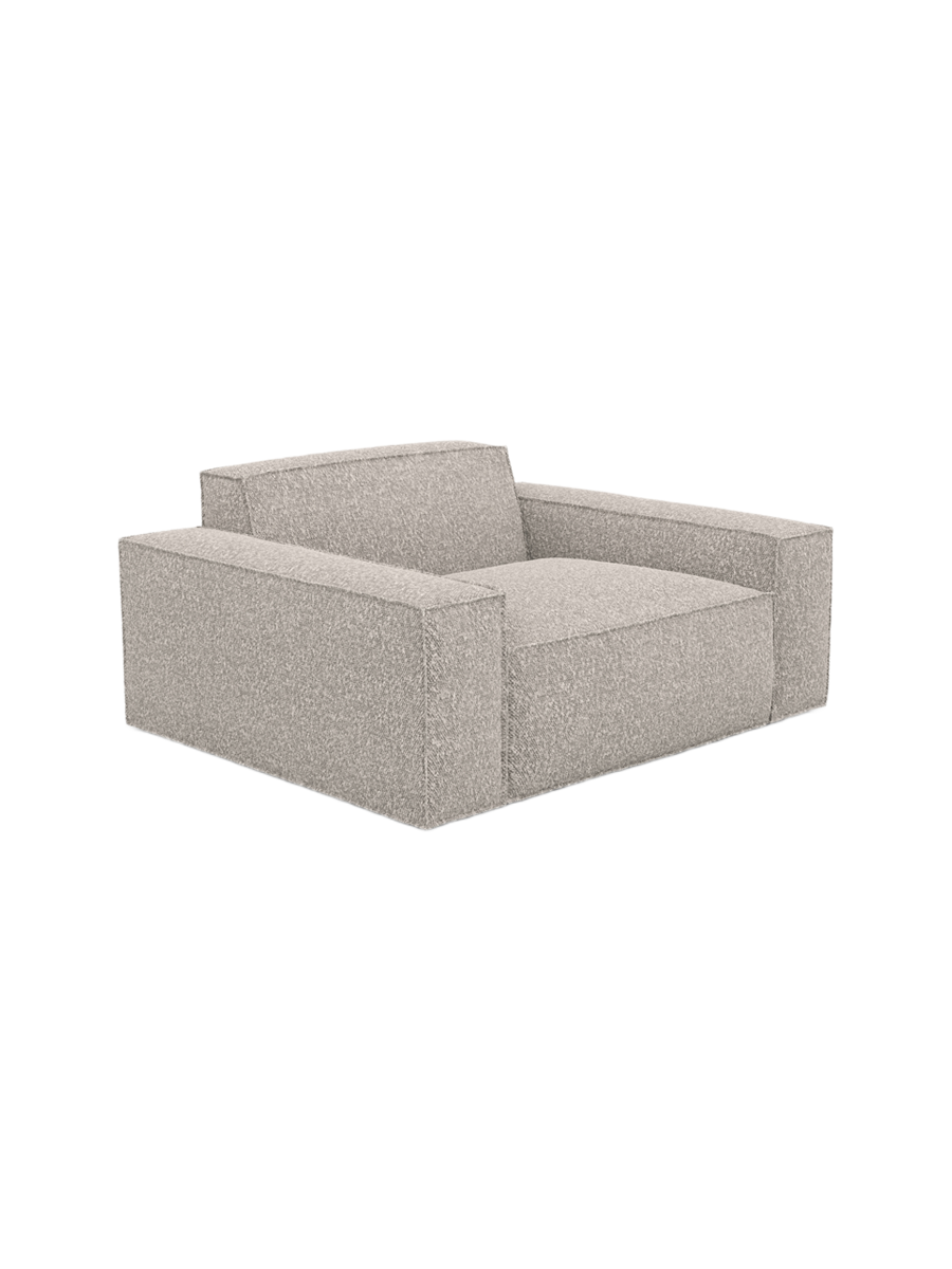 
Design Loungesessel „Siena“ mit Bouclé-Bezug - Bouclé Graphit