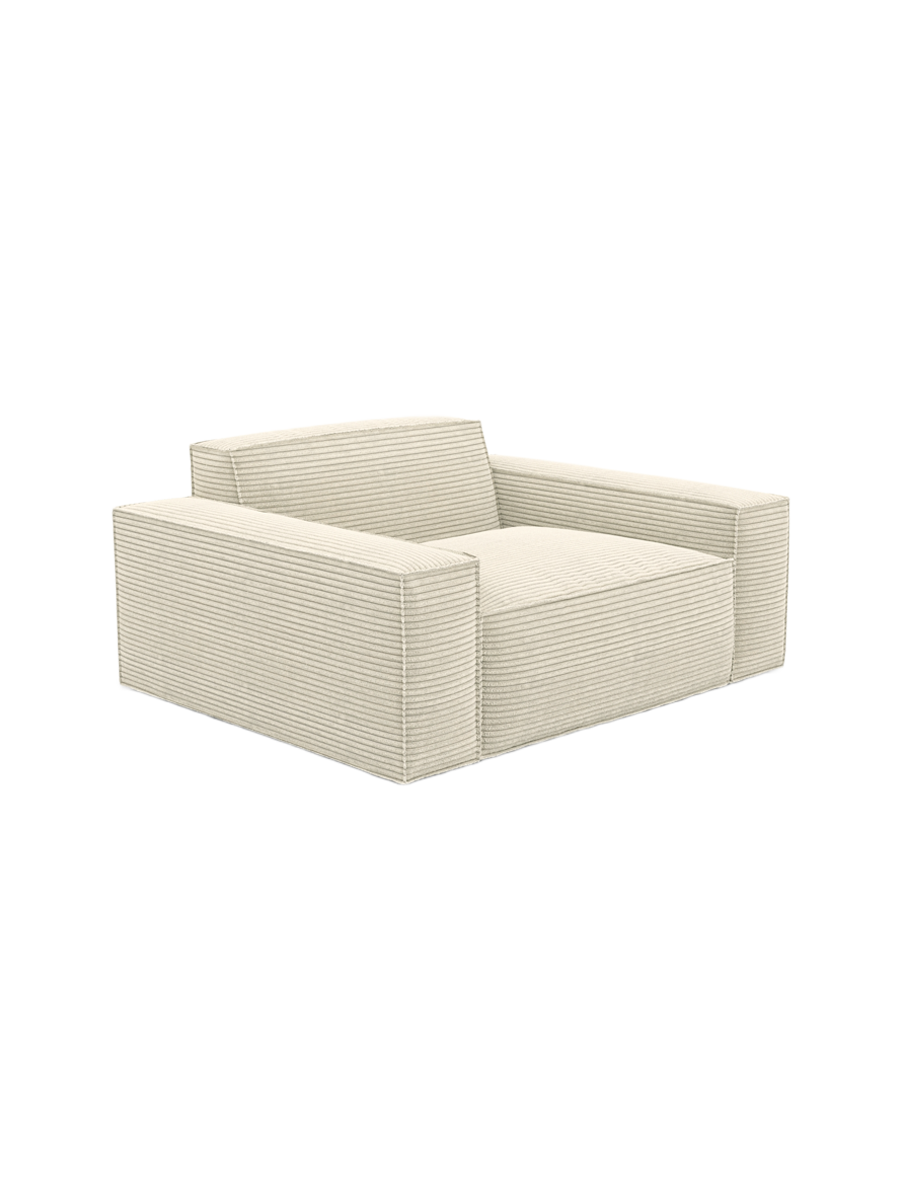 
Design Loungesessel „Siena“, Cordsamt - Cordsamt Dunkelblau