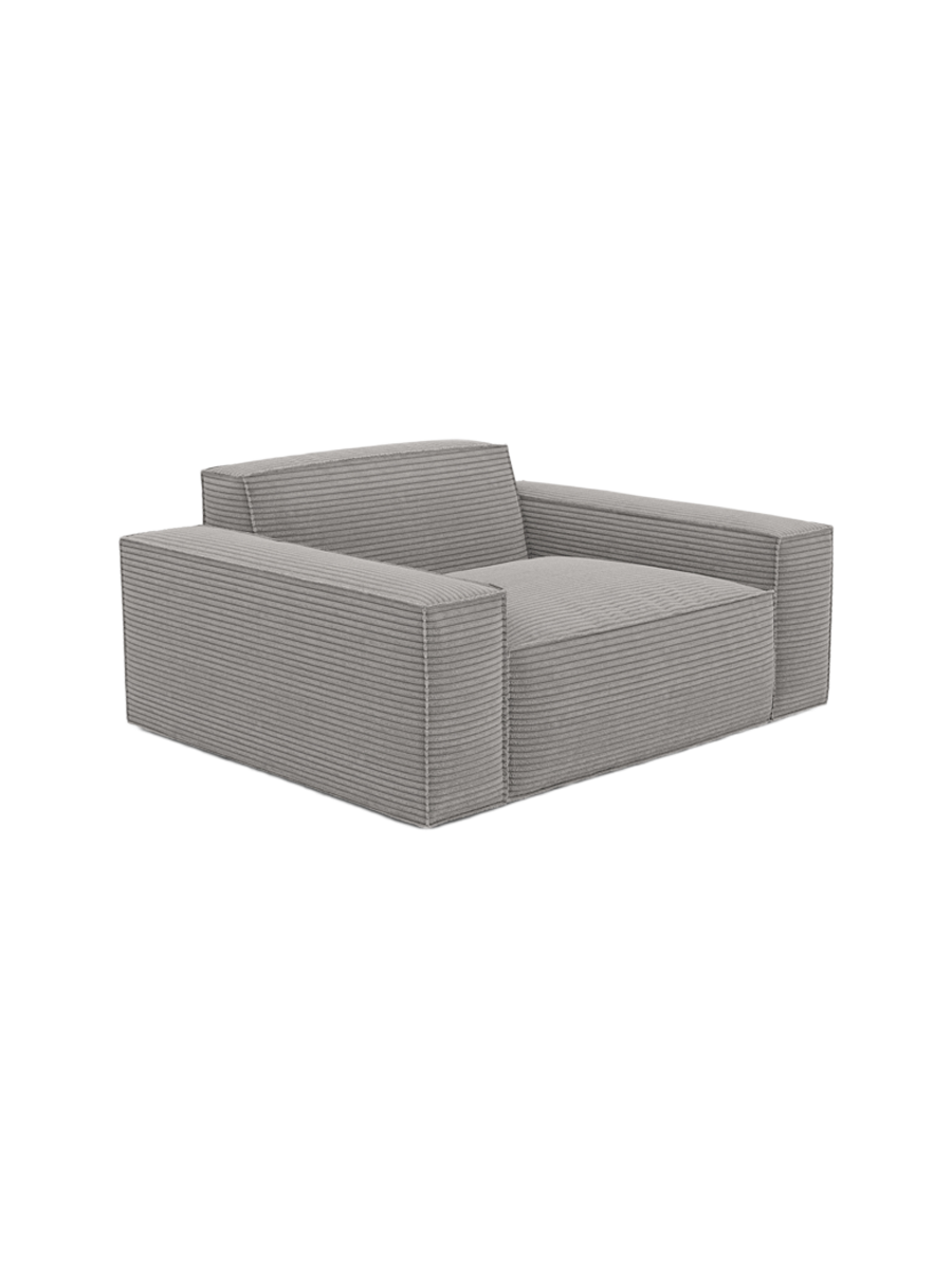 
Design Loungesessel „Siena“, Cordsamt - Cordsamt Dunkelblau