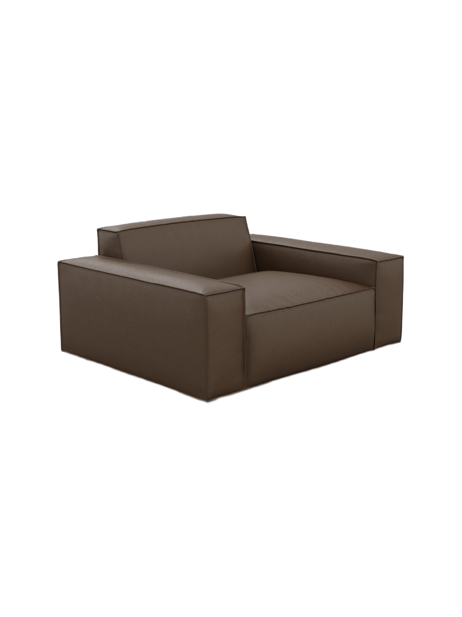 
Design Echtleder Loungesessel „Siena“ - Echtleder Beige
