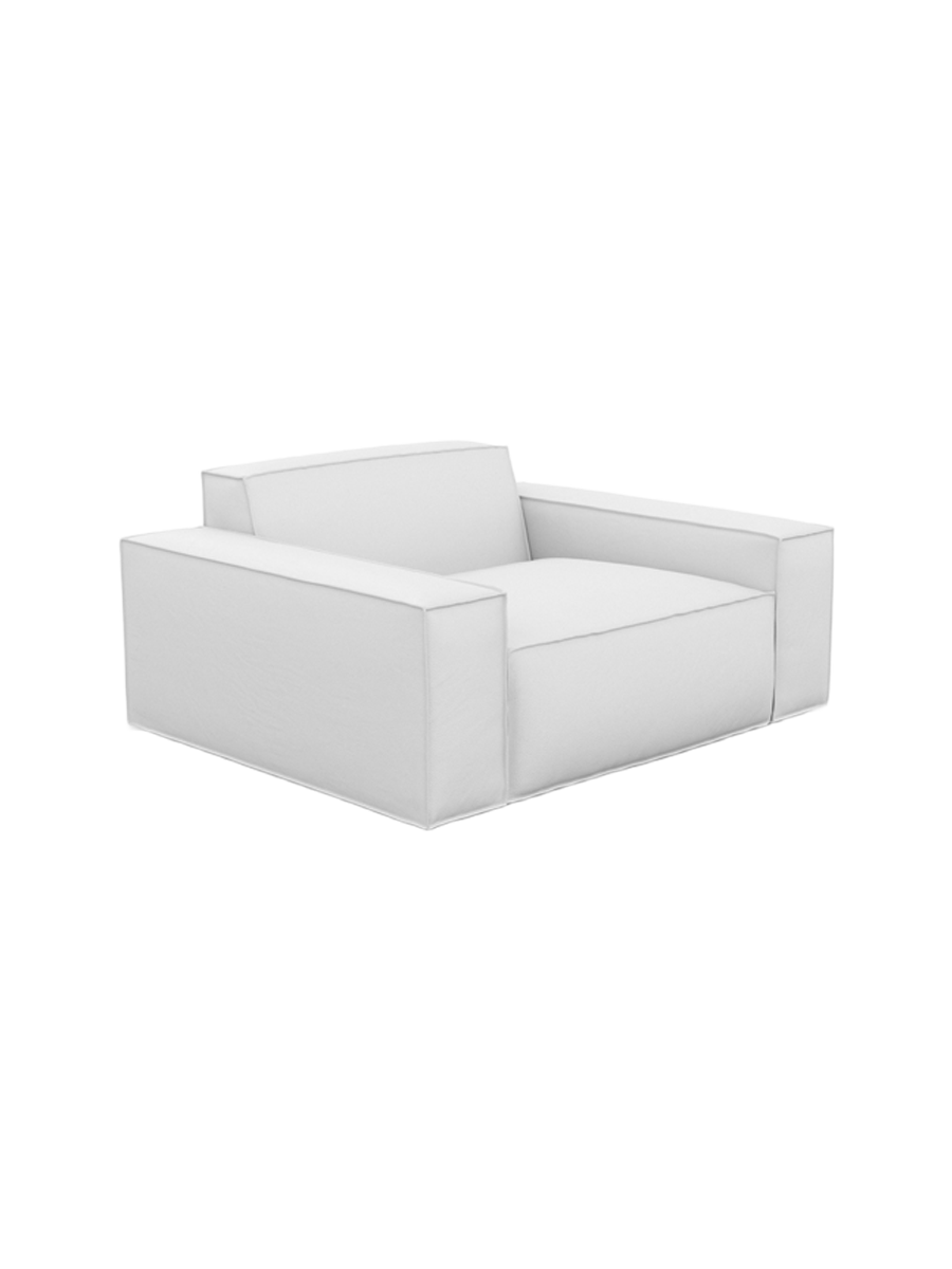 
Design Echtleder Loungesessel „Siena“ - Echtleder Beige