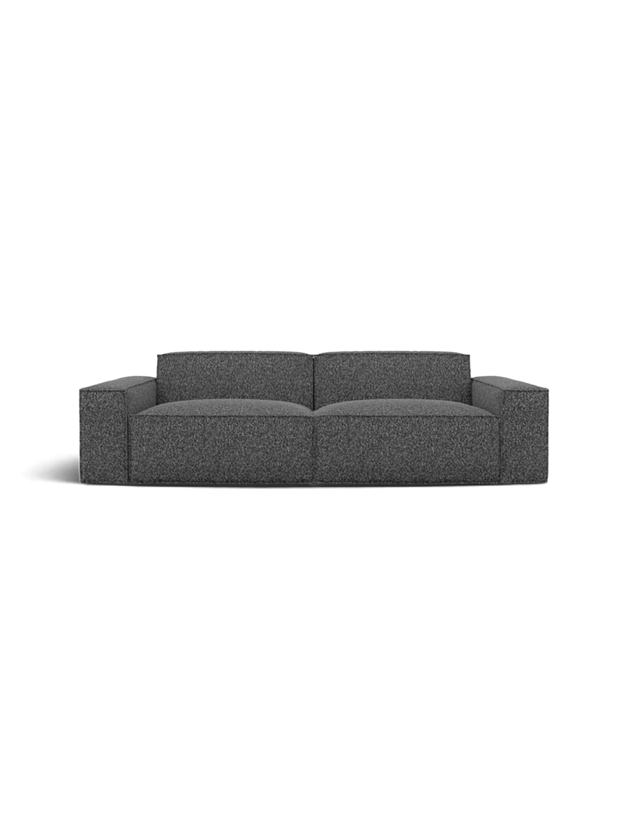
2-Sitzer Design Sofa „Siena“ mit Bouclé-Bezug - Bouclé Graphit