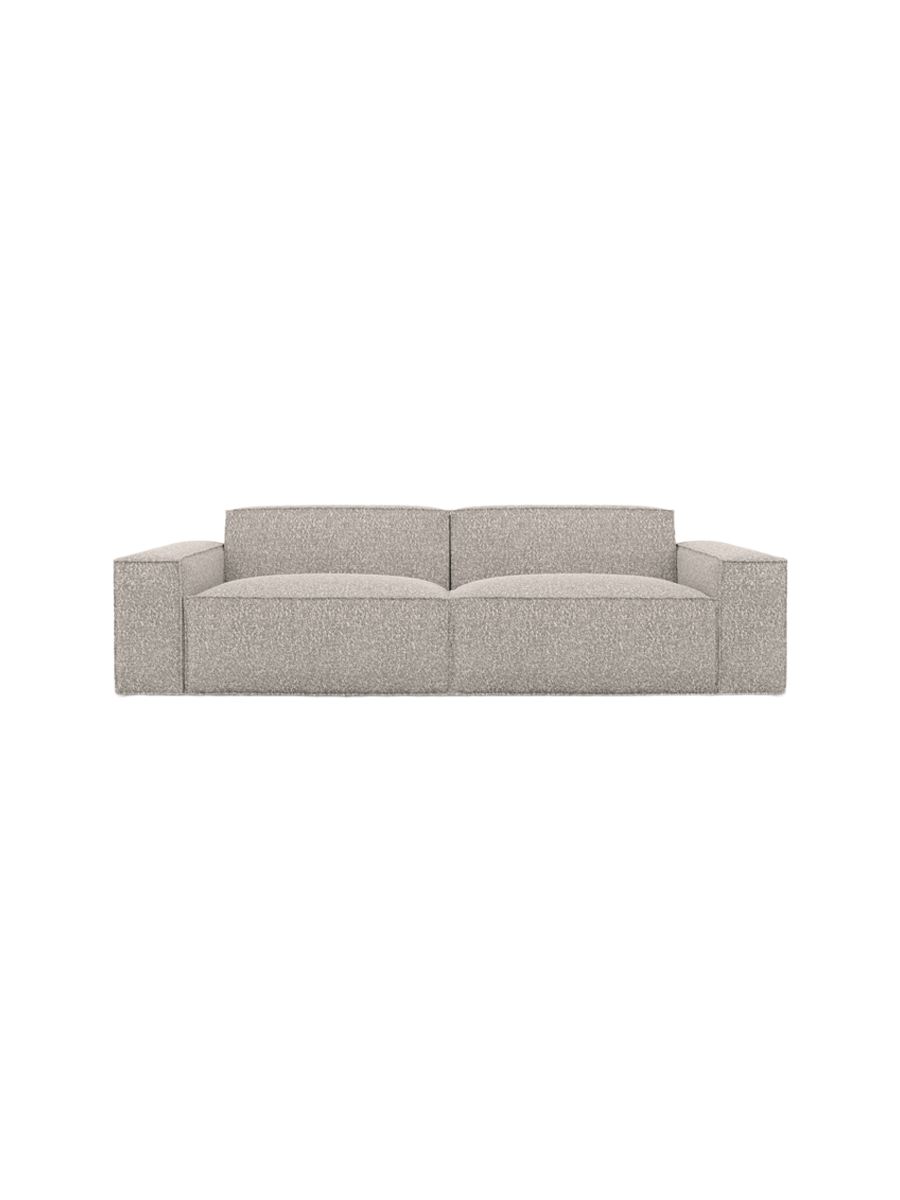 
2-Sitzer Design Sofa „Siena“ mit Bouclé-Bezug - Bouclé Graphit